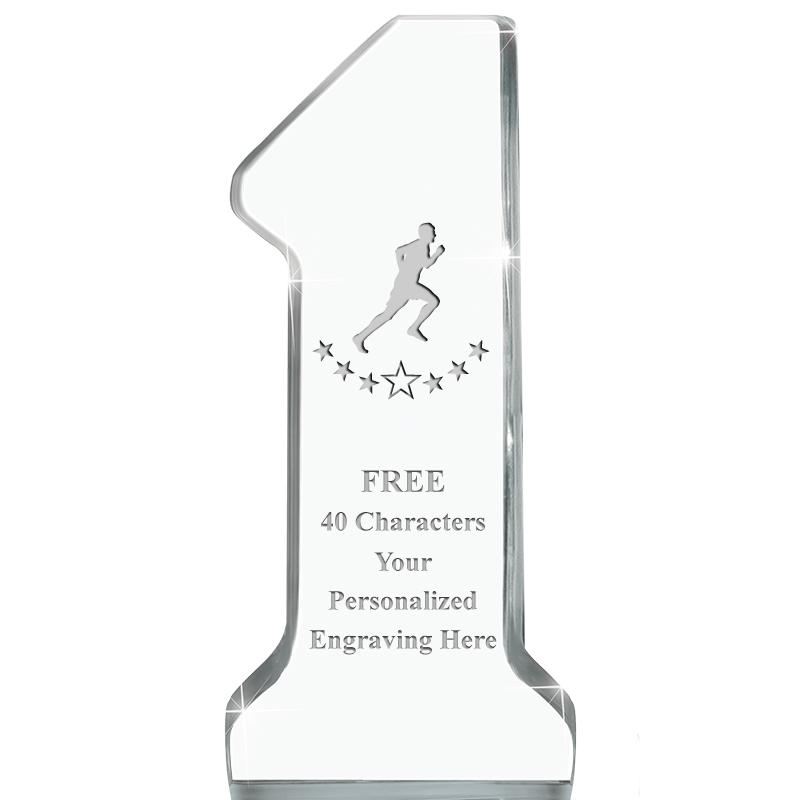 6" NUMBER ONE ACRYLIC