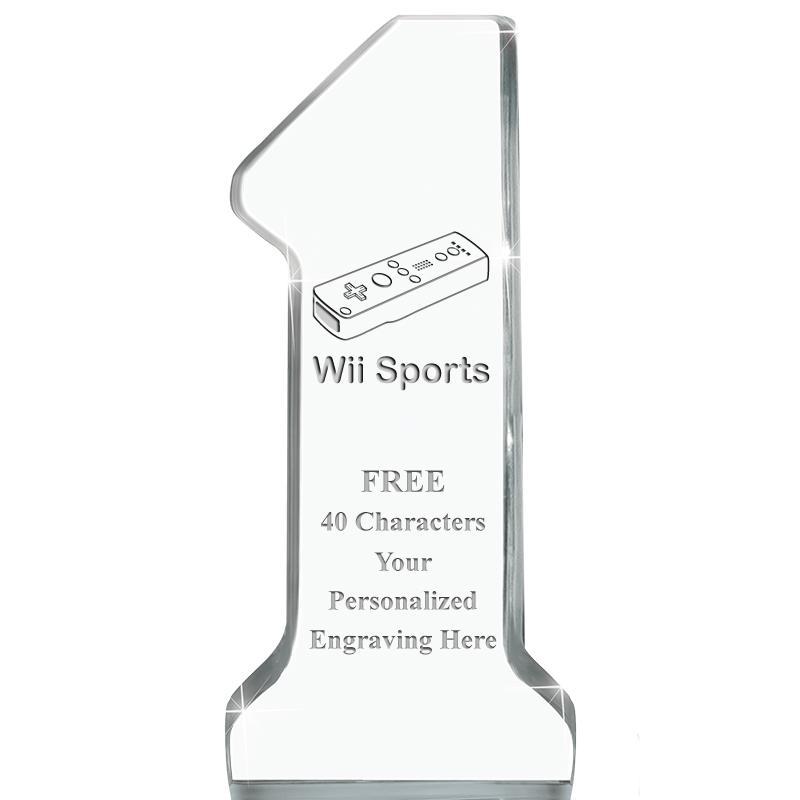 6" NUMBER ONE ACRYLIC