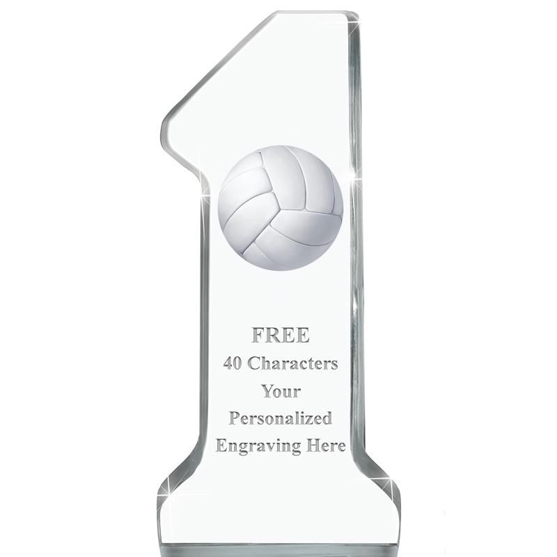 6" NUMBER ONE ACRYLIC