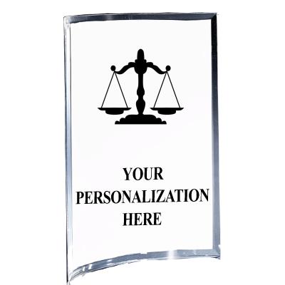 5"X7" YOUR LOGO CURVA ACRYLIC