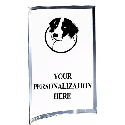 5"X7" YOUR LOGO CURVA ACRYLIC