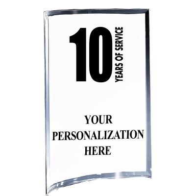 5"X7" YOUR LOGO CURVA ACRYLIC