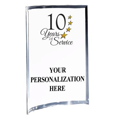 5"X7" YOUR LOGO CURVA ACRYLIC