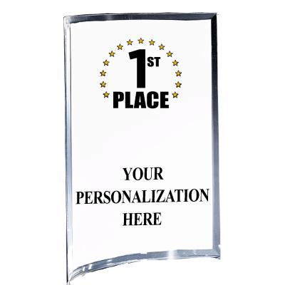 5"X7" YOUR LOGO CURVA ACRYLIC