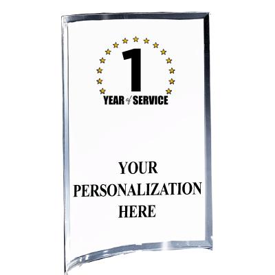 5"X7" YOUR LOGO CURVA ACRYLIC