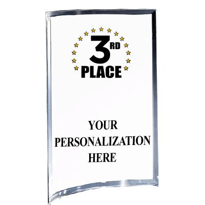 5"X7" YOUR LOGO CURVA ACRYLIC