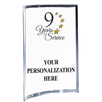 5"X7" YOUR LOGO CURVA ACRYLIC