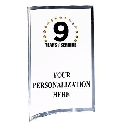 5"X7" YOUR LOGO CURVA ACRYLIC