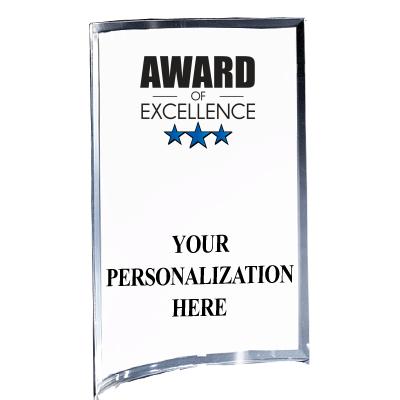 5"X7" YOUR LOGO CURVA ACRYLIC