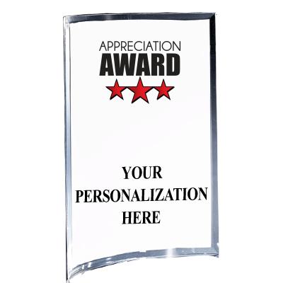 5"X7" YOUR LOGO CURVA ACRYLIC