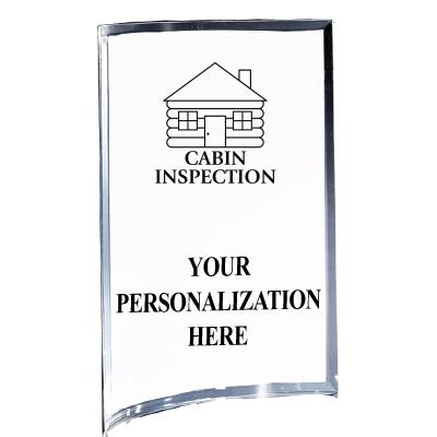 5"X7" YOUR LOGO CURVA ACRYLIC