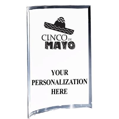 5"X7" YOUR LOGO CURVA ACRYLIC