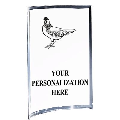 5"X7" YOUR LOGO CURVA ACRYLIC