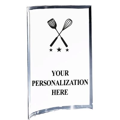 5"X7" YOUR LOGO CURVA ACRYLIC