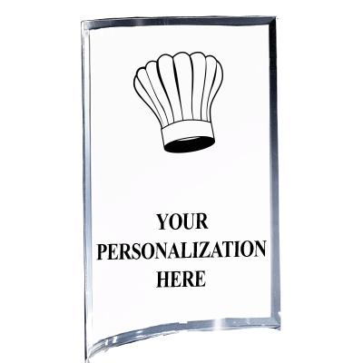 5"X7" YOUR LOGO CURVA ACRYLIC