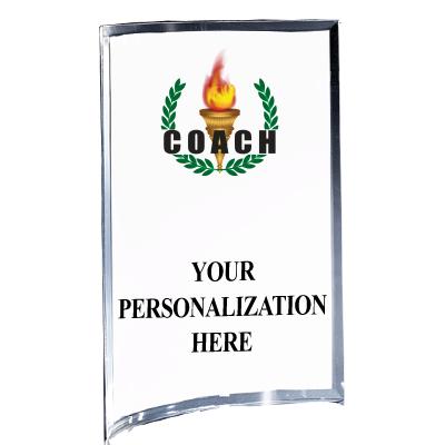 5"X7" YOUR LOGO CURVA ACRYLIC