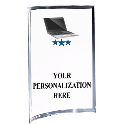 5"X7" YOUR LOGO CURVA ACRYLIC