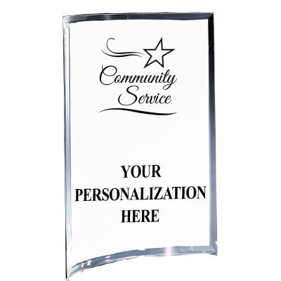 5"X7" YOUR LOGO CURVA ACRYLIC