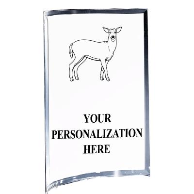 5"X7" YOUR LOGO CURVA ACRYLIC