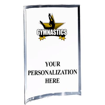 5"X7" YOUR LOGO CURVA ACRYLIC