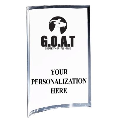 5"X7" YOUR LOGO CURVA ACRYLIC