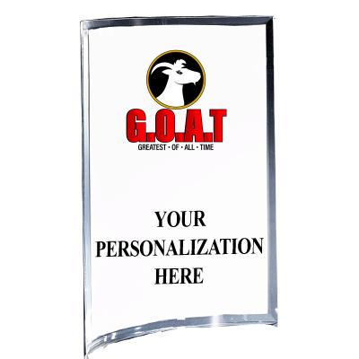 5"X7" YOUR LOGO CURVA ACRYLIC