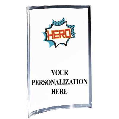 5"X7" YOUR LOGO CURVA ACRYLIC