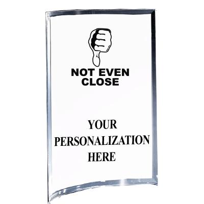 5"X7" YOUR LOGO CURVA ACRYLIC