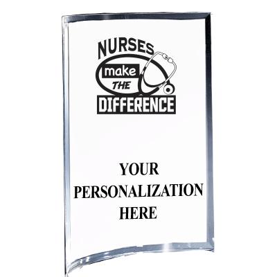 5"X7" YOUR LOGO CURVA ACRYLIC