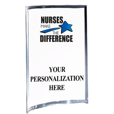 5"X7" YOUR LOGO CURVA ACRYLIC