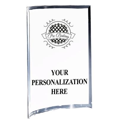 5"X7" YOUR LOGO CURVA ACRYLIC