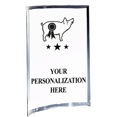 5"X7" YOUR LOGO CURVA ACRYLIC