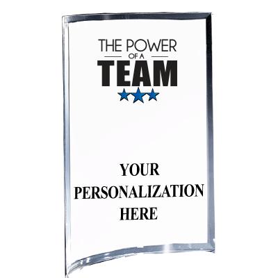 5"X7" YOUR LOGO CURVA ACRYLIC