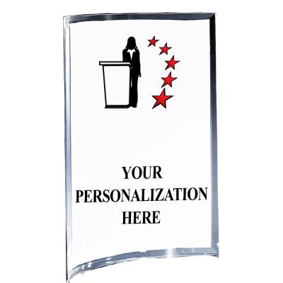 5"X7" YOUR LOGO CURVA ACRYLIC