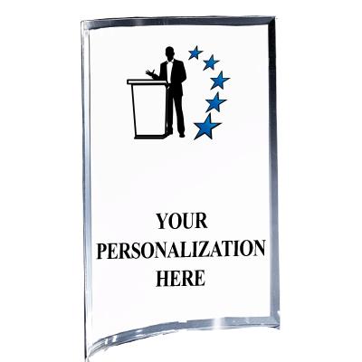 5"X7" YOUR LOGO CURVA ACRYLIC