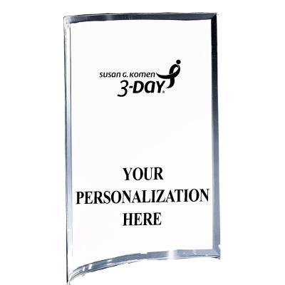 5"X7" YOUR LOGO CURVA ACRYLIC