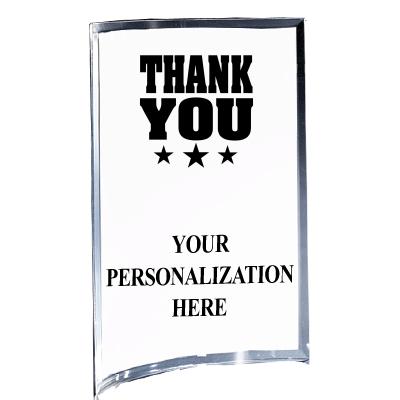 5"X7" YOUR LOGO CURVA ACRYLIC