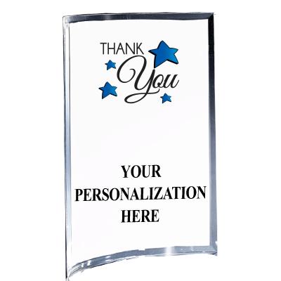 5"X7" YOUR LOGO CURVA ACRYLIC