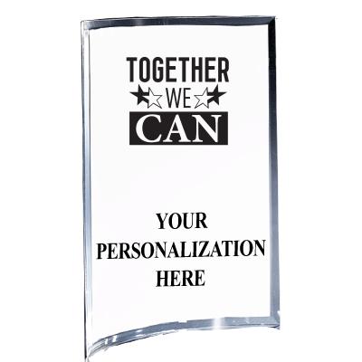 5"X7" YOUR LOGO CURVA ACRYLIC