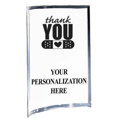 5"X7" YOUR LOGO CURVA ACRYLIC