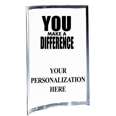 5"X7" YOUR LOGO CURVA ACRYLIC