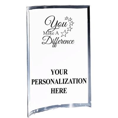 5"X7" YOUR LOGO CURVA ACRYLIC