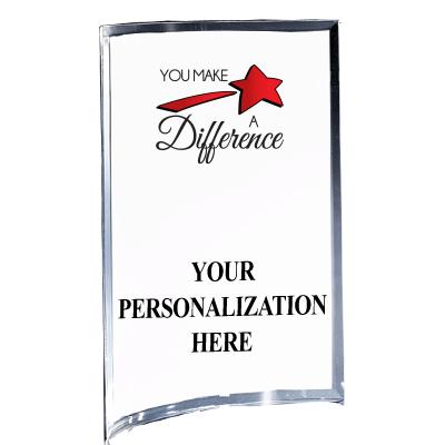 5"X7" YOUR LOGO CURVA ACRYLIC