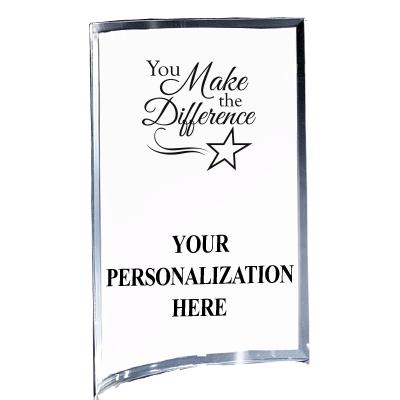 5"X7" YOUR LOGO CURVA ACRYLIC