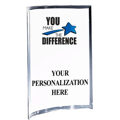 5"X7" YOUR LOGO CURVA ACRYLIC