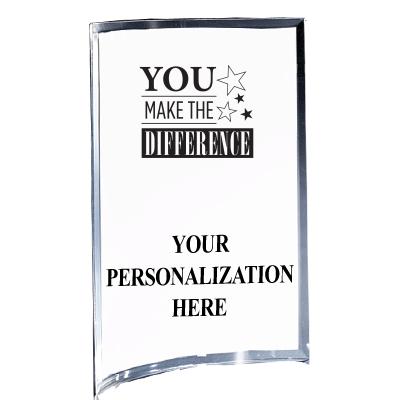 5"X7" YOUR LOGO CURVA ACRYLIC