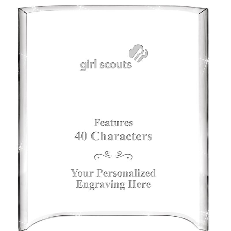 5"X 7" VERTICAL CURVA ACRYLIC