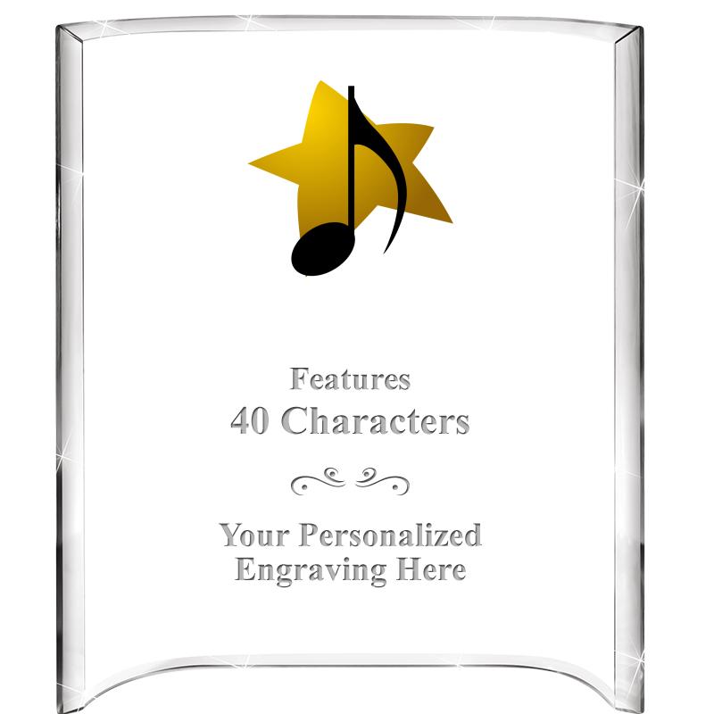 5"X 7" VERTICAL CURVA ACRYLIC