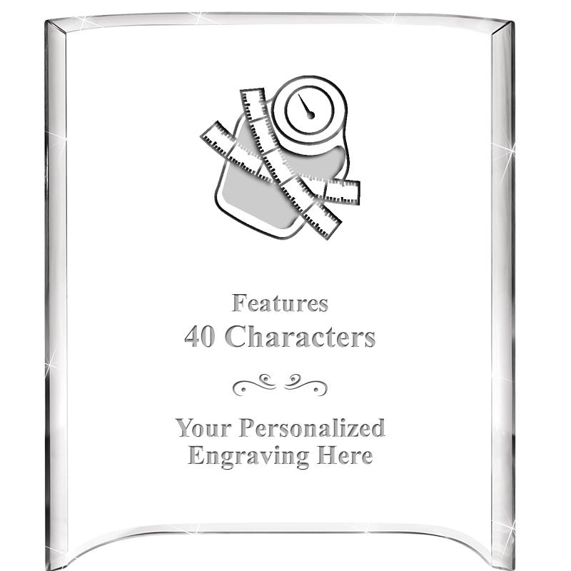 5"X 7" VERTICAL CURVA ACRYLIC