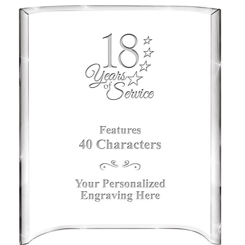 5"X 7" VERTICAL CURVA ACRYLIC